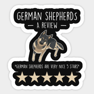 German Shepherd Review Sticker